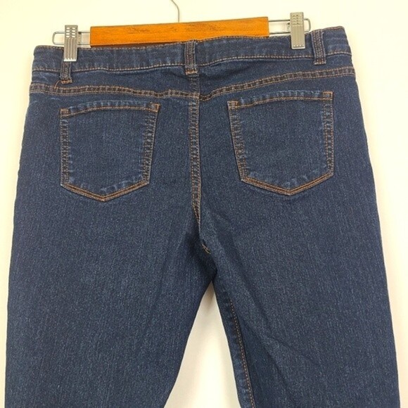 Arizona Skinny Jeans Boys Size 16 1/2 Plus Blue Adjustable Waist Denim - Picture 6 of 14